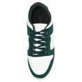 thumbnail image 4 of Top Moda Shoes Women Fashion Sneakers Two Tone Lace Up Sporty Design MONTANA-3 Green / White 6.5, 4 of 5