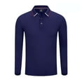 thumbnail image 4 of 100% Silk Cotton Long Sleeve Men's Polo Shirt, 4 of 10