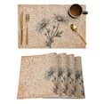 thumbnail image 2 of Floral Daisy Retro Minimalist Table Runner Cotton Linen Wedding Dining Table Cover Cloth Home Kitchen Decoration Placemat, 2 of 4