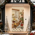 thumbnail image 5 of TanSiDing 1pcs Merry Christmas Door Banner Christmas Front Door Cover with Snowflakes and tree for Xmas Winter Seasonal Holiday Party Porch Wall Hanging New Year Entryway Decoration 35.43*70.87in, 5 of 6