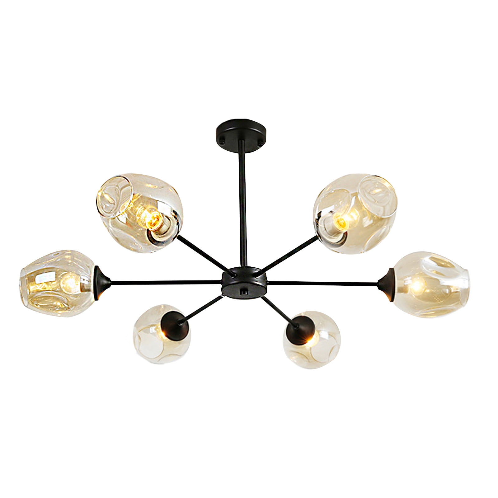 Houkiper Sputnik Chandelier Lamp Modern Ceiling bulb lamp, Lamp Retro 6 Bulbs Walmart Canada