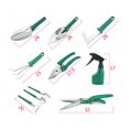 thumbnail image 3 of [Easy to Use]10 Piece Gardening Tools,Gardening Tool Set,Ergonomic Non-Slip Handle,Including Rake Seeder Trowel,with Shovel Sprayer,with Gardening Case., 3 of 5