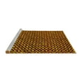 thumbnail image 2 of Ahgly Company Machine Washable Indoor Round Abstract Yellow Modern Area Rugs, 7' Round, 2 of 4