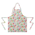 thumbnail image 2 of Pioneer Flower Floral Print Pattern Apron-Garden Aprons for Women with Pockets-Cotton Linen Waterproof Kitchen Cooking Gardening Aprons Adjustable for Kitchen,Cooking,BBQ and Salon 33x27 Inch, 2 of 7