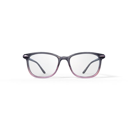 Walmart Women's Arielle Square Prescription Eyeglasses with Case, Gray/Pink Gradient