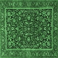 thumbnail image 1 of Ahgly Company Indoor Square Persian Emerald Green Traditional Area Rugs, 7' Square, 1 of 4