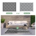 thumbnail image 2 of DEORAB Outdoor Rugs Waterproof Plastic Straw Mat 4'x6' Reversible for RV Patio Deck Beach Black & White, 2 of 8