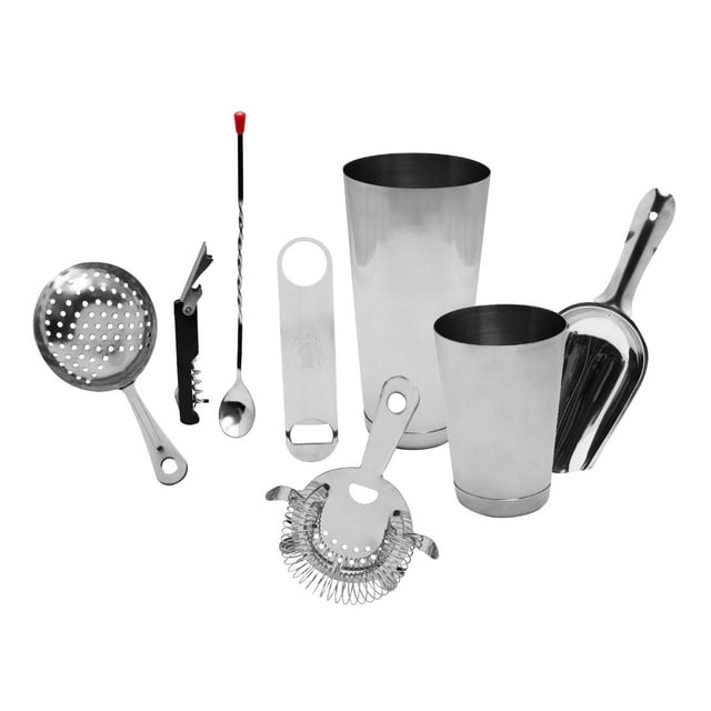 Set Para Bar Coctelería 8 Pz Acero Inoxidable Tablecraft BARKIT1