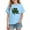 Blue A4, variant on Girls Tshirts St. Patrick's Day Fashion Printed Short Sleeve Crewneck Casual Pullover Tops Kids Clothes Girls Size 3-10