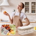 thumbnail image 3 of Zeyigg Portable Snack Box Container with Ice Pack, 4-Compartment Refrigerated Travel Tray for Outdoor, Picnics & Car Trips, Leak-Proof Snack Carrier & Mini Cooling Rack,Mint Green, 3 of 5