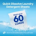 thumbnail image 5 of Earth Breeze Hypoallergenic Stain and Odor Fighting Laundry Detergent Sheets, Fragrance Free, 60 Loads, 5 of 12