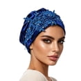 thumbnail image 2 of ISUHAZBO Head Wraps For Women Adjustable Satin Bonnet For Sleeping Double Layer Wrap Reduce Friction Frizz Natural Curly Turban Headwraps One Size, 2 of 4