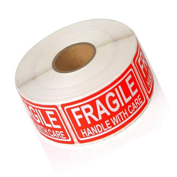 120Pcs Fragile Sticker 3x1Inch Adhesive Warning Label Caution Sticker Shipping Label for Logistic Packaging Warehouse