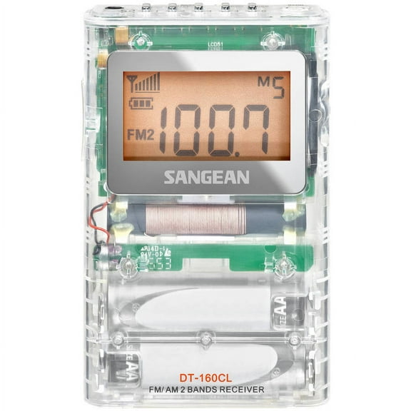 CLEAR FM-STEREO/AM POCKET RADIO