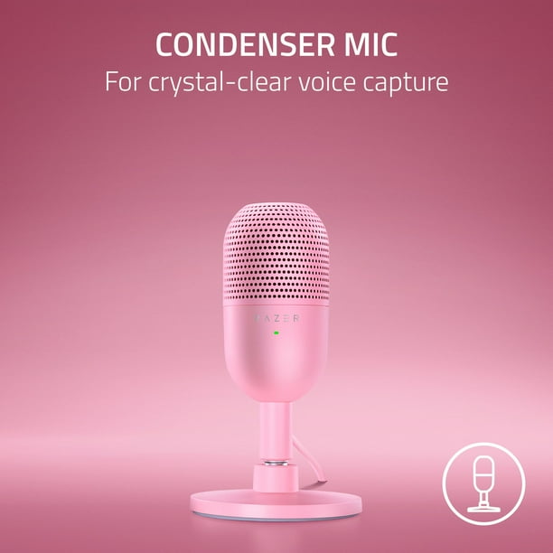 Razer Seiren V3 Mini Ultra-Compact USB Microphone, Tap to