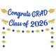thumbnail image 1 of Yanonmyfd Black and Red Congrats Grad Banner,Class of 2026 Banner and Graduation Caps Garland,Glitter Red Graduation Decorations Banner,Pre-Strung Graduation Banner for Graduation Decorations 2026, 1 of 18