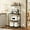 Black, variant on Bakers Rack with Power Outlet, Microwave Stand with Paper Holder, Bakers Rack with Storage, Coffee Bar Station with 6 Hooks, for Kitchen, Dining Room