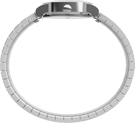 Timex Women's Cavatina 18mm Watch - Silver-Tone Expansion Band Mother of Pearl Dial Silver-Tone Case