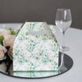 thumbnail image 5 of Efavormart 25 Pack White Green Party Favor Gift Tote Gable Boxes with Eucalyptus Leaves Print, Candy Treat Boxes - 6"x3.5"x7", 5 of 8
