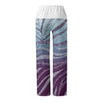 thumbnail image 5 of WILLBEST Pantalones Casuales de Cintura Alta Para Mujer, Pantalones de Yoga Holgados Con Cintura Elástica y Bolsillos, Pantalones Largos Estampados Cómodos Extra Grande, 5 of 5