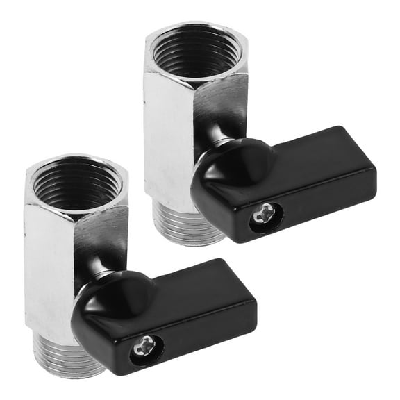 GAXIRE 2-Pack Compact Brass Valve for RV Water Pipe, Hot Water Drain Valve, Easy to Operate and