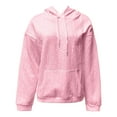 thumbnail image 6 of Bovemsi Sweatshirt for Women Oversized Hoodies 2025 Cute Hoodie Plus Size Plain Basic Soft Sweatshirts Tops Fall Winter Comfort Hoodie, 6 of 7