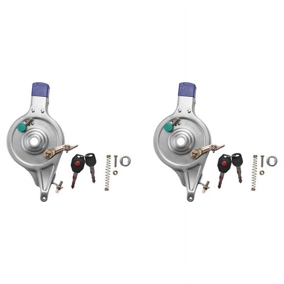 2X 100 Type Electric Bike Rear Drum Brake E-Bike Rear Wheel Rise Brake with Lock E-Bike Rise Brake