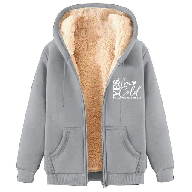 LOVZFMLL Vestes pour Femmes Sweat à Capuche en Polaire Imprimée à la Mode