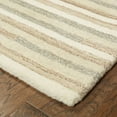 thumbnail image 2 of 3â€™ x 8â€™ Beige and Gray Eclectic LinesRunner Rug, 2 of 3