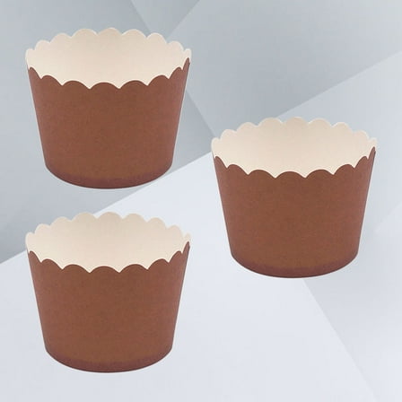 DRAFIDEEP Baking Cups Chocolate Paper 24Pcs 2Inch Round