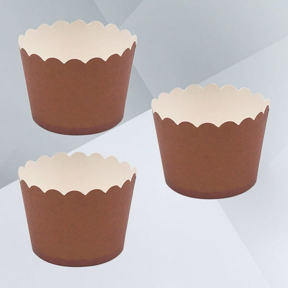 DRAFIDEEP Baking Cups Chocolate Paper 24Pcs 2Inch Round