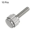 thumbnail image 3 of Uxcell 10Pcs Round Flat Head Knurled Thumb M2.5x10mm Hand Clamping Threaded Screws Knob Bolts for Calipers, 3 of 5