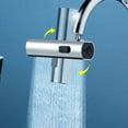 thumbnail image 2 of 3 In 1 360° Waterfall Kitchen Faucet Stainless Steel Adjustable Height Pull-Out, 2 of 4