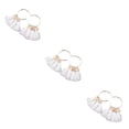 thumbnail image 4 of Pendientes de araña Sonducket bohemio con borla Adorno Aro color Blanco, 4 of 6