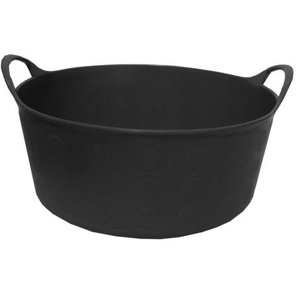 4 gal S4-Bk Tuff Short Flex Tub, Black