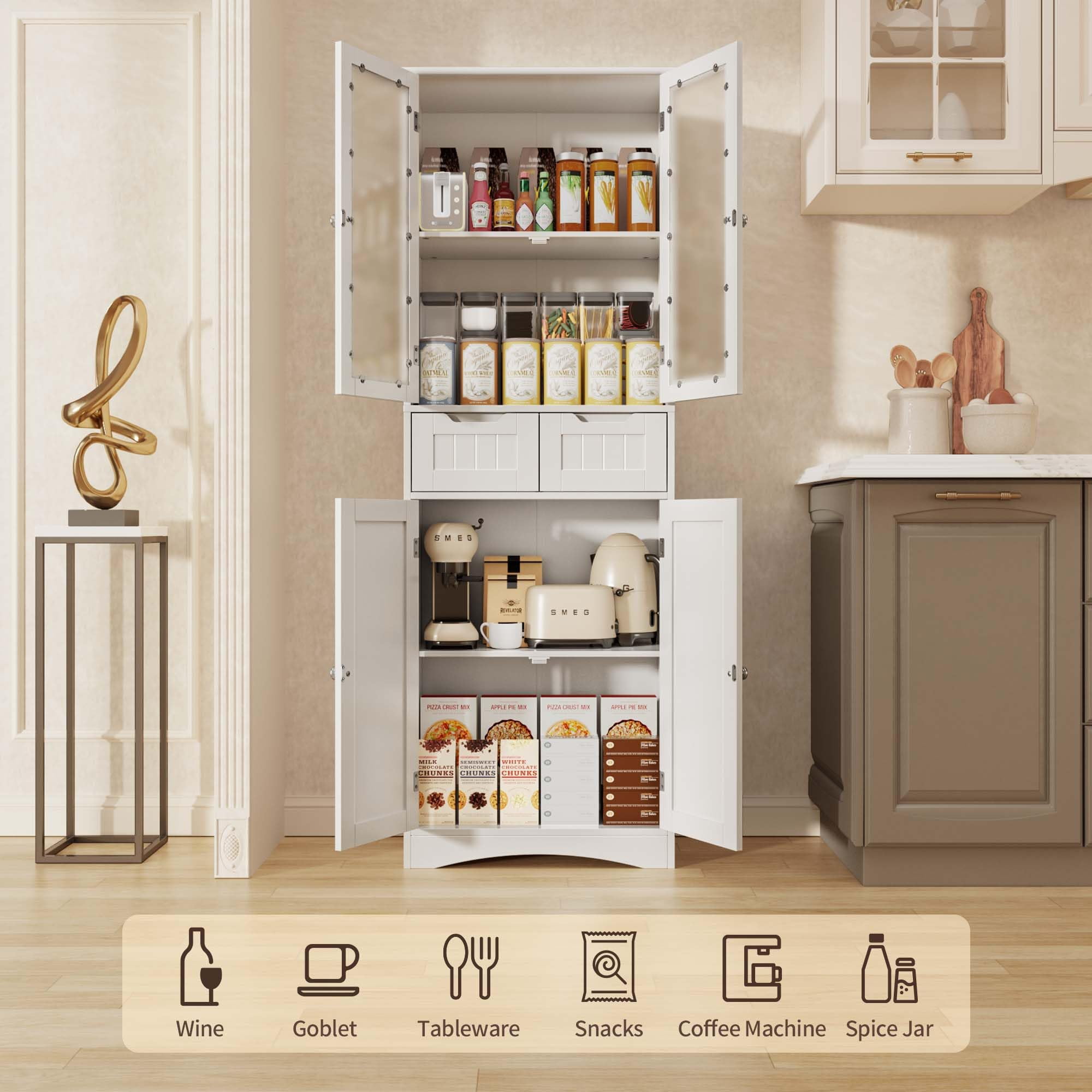 Freestanding pantry unit discount