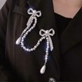 thumbnail image 5 of Broche Con borlas KAIYANG 1 pieza para bufanda jersey clip cuello de camisa mujer plata, 5 of 5