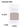 thumbnail image 2 of 24pcs Manicure Full Cover DIY Press on Nails Long Ballerina French Fake Nails Flowers Star JP2048, 2 of 8