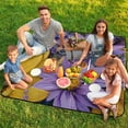 thumbnail image 7 of Dahlia Flower Outdoor Picnic Blanket, Foldable Waterproof Beach Mat, Portable Beach Blanket for Beach Camping, Hiking, Family Concerts, 7 of 7