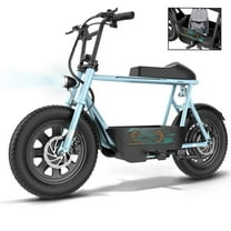 SANOPY Electric Scooter Electric Scooters for Adults, Peak 819W Motor, Top 20mph, 25 Long Miles Range, 16" Fat Tire, Motorcycle Style Electric Scooter with Basket, Blue
