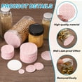 thumbnail image 3 of Uxcell 20/24/28/30/38mm Foam Lid Liner 500pcs Adhesive PS Pressure Sensitive Seals for Jar Red Text White, 3 of 7