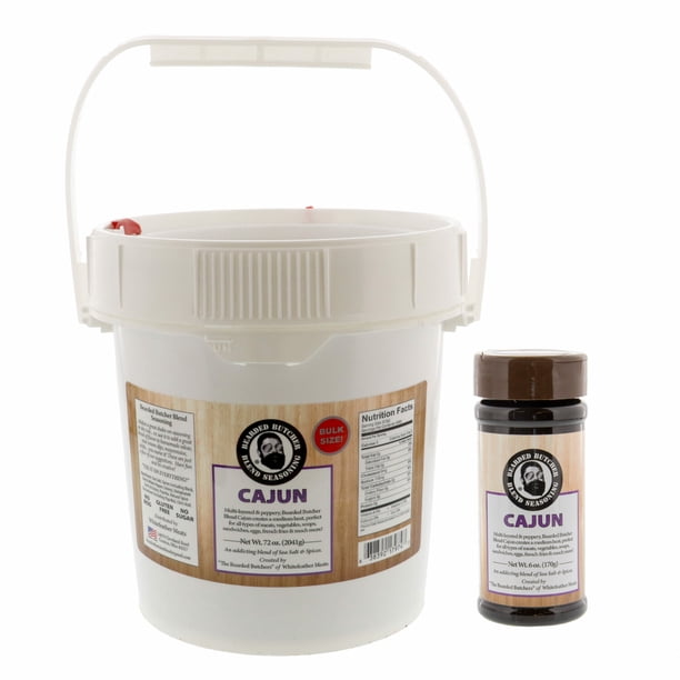 Cajun Blend Seasoning Bulk Bucket with Shaker, Delicious ...