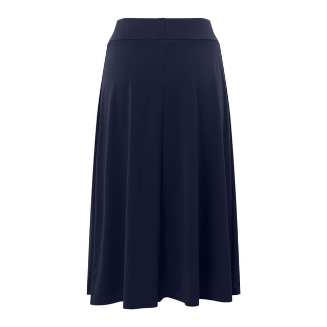 Jupe Midi Légère Évasée à Enfiler pour Femme P TTG Grande Taille