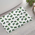 thumbnail image 2 of Cartoon Tractors Green White Pattern Bathroom Rugs Mat,Non Slip Microfiber Bathroom Rug,Rubber Backing,Soft Bathroom Mats for Bathroom Floor,Tub and Shower,17x27in(43x68cm), 2 of 5