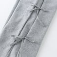 thumbnail image 4 of Clothes For Teens Joggers For Girls Girls Sweatpants Kids Cotton Bow Joggers Athletic Pants with Pockets for Teen Girls cotton Grey 6-7 Years, 4 of 9