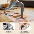 thumbnail image 4 of Dachshund and Flower Hot Yoga Mat Towel Non Slip for Hot Yoga - Quick-Drying Yoga Mat Cover with 4 Corner Pockets with Travel Bag - Hot Yoga Towel Non Slip 74"x26", 4 of 6
