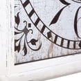 thumbnail image 3 of Yosemite Home Decor CLKBA033 Square Shaped Iron Wall in White Distressed Iron..., 3 of 3