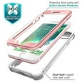 thumbnail image 3 of i-Blason Ares Clear Series Designed (Built-in Screen Protector) Full-Body Rugged Clear Bumper Case for iPhone SE 2020/ iPhone 8/ iPhone 7 (Pink), 3 of 3