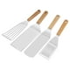thumbnail image 5 of , de material acero inoxidable, s profesionales para plancha , accesorios resistentes ideales para sartén de hierro 4 piezas Baoblaze raspador de plancha, 5 of 8