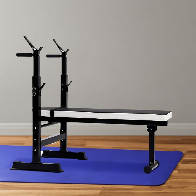 BalanceFrom Fitness Adjustable Strength Training Workout Station Black